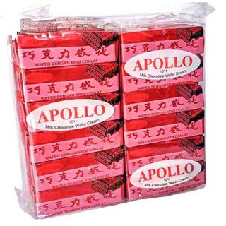 Apollo เว เฟอร์ เคลือบ ช็อคโกแลต แพ็ค 48 ชื้น