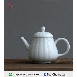 กาชงชาเซรามิก ทรงฟักทอง   (150 ml.)