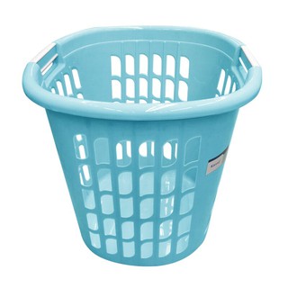 ตะกร้าผ้าเหลี่ยมสูง รุ่น 1158 ขนาด 32 x 44 x 44.5 ซม. สีฟ้า  Basket Square Size 1158 Size 32 x 44 x 44.5 CM. Light Blue