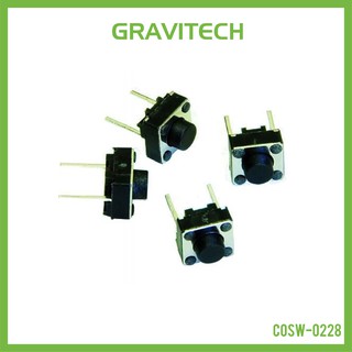 [Gravitechthai] Mini Push Button Switch 2-PIN Qty. 4