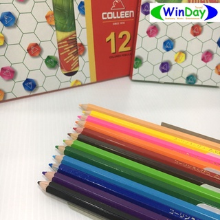 สี สีไม้ ดินสอสี Colleen คลอลีน 12 ด้าม 12 สี #775