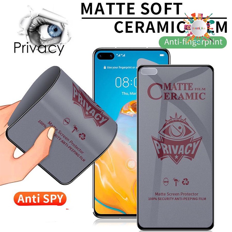 กระจกนิรภัย SPY MATTE CERAMIC OPPO A1K A3 A3S A3X A5S A5 2025 A5X A7 A11K A12 A15 A15S A16 A61E A17 