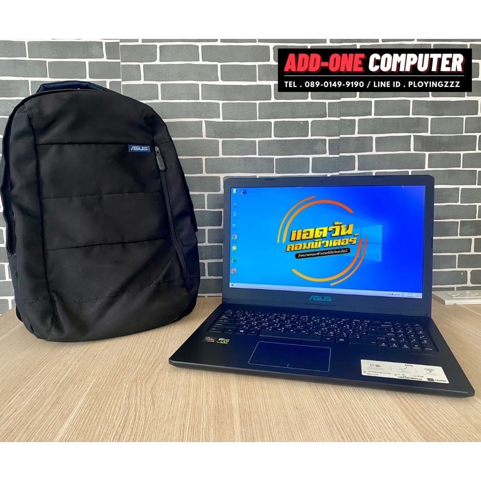 โน๊ตบุ๊ค(สินค้ามือสอง) ASUS A570ZD-DM334T / AMD RYZEN 5 2500U / 8 GB DDR4 / 512GB M.2 SSD / GTX1050 