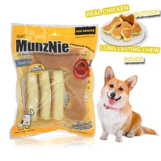MUNZNIE ขนมสุนัขมันซ์นี่ ครันชี่โบน 3.5 นิ้ว หน้าไก่บด||CK012