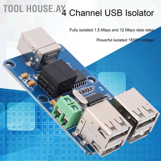 [Tool House.ay] บอร์ดโมดูลอิเล็กทรอนิกส์ ฮับแยก USB 4 ช่อง สำหรับเครื่องใช้ไฟฟ้า ADUM3160