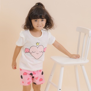 Unifriend Thailand ชุดนอนเด็ก เสื้อผ้าเด็ก รุ่น22ss/Stripe-Angel Heart5