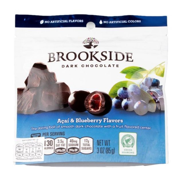 ⚡พร้อมส่ง⚡brookside dark chocolate รส acai blueberry จาก แคนาดา 🇨🇦 85 g.