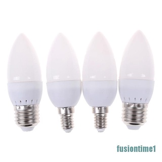 [fusiontime1] หลอดไฟระย้า Led E14 E27 สีขาวอบอุ่น 1 ชิ้น