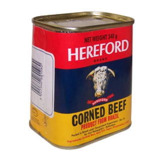 💥โปรสุดพิเศษ!!!💥 Hereford Corned Beef340g เนื้อโคบดปรุงสุก คุณภาพระดับพรีเมี่ยม