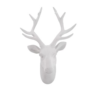 ของตกแต่ง ของตกแต่งบ้าน เกรดโรงแรม DEER HEAD 35X43 ซม. สีขาว อุปกรณ์แต่งบ้านอื่นๆ DECORATE HOME LIVING