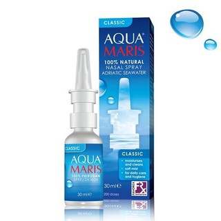 (สินค้าขายดี)AQUA MARIS CLASSIC NASAL SPRAY 30 ML พ่นจมูก สเปรย์พ่นจมูก ลดอาการคัดแน่นจมูก