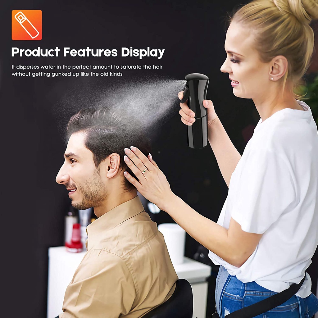5 Color Hair Spray Bottle / Refillable Fine Mist Sprayer Bottle