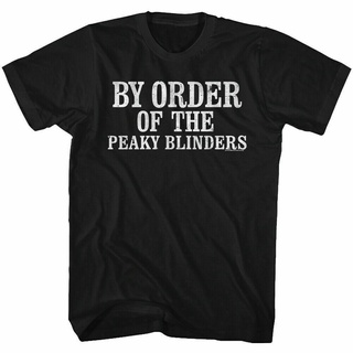 [S-5XL]เสื้อยืด พิมพ์ลาย Peaky Blinders By The Order Of The T Shirt แฟชั่นฤดูร้อน สําหรับผู้ชาย