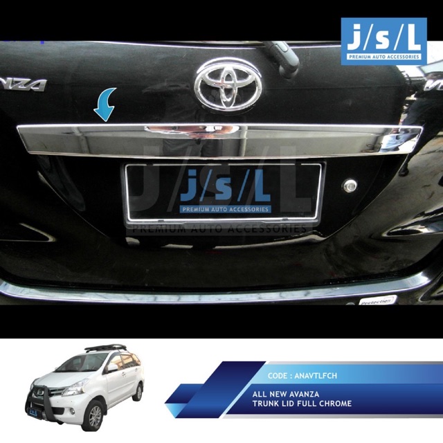 ใหม่ทั้งหมด AVANZA TRUNKLIT TRUNK ฝาครอบด้านหลัง CHROME CHROME
