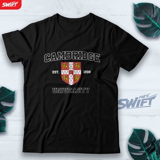 [COD]เสื้อยืด พิมพ์ลาย Cambridge UNIVERSITY UNIVERSITY DISTROS-5XL