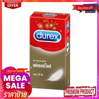 ดูเร็กซ์ เฟเธอร์ไลท์ ถุงยางอนามัย แพ็ค 12 ชิ้นDurex Fetherlife Condom x 12 pcs