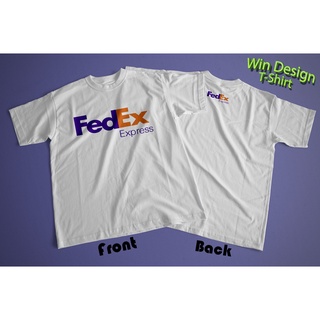 เสื้อยืด Fed Ex ผ้าคอตตอน100% ผ้าหนานุ่ม