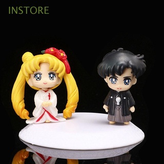 ตุ๊กตาฟิกเกอร์ Sailor Moon Anime Kimono Sailor Venus ขนาดเล็กของเล่นสําหรับเด็ก