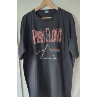 เสื้อยืดผ้าฝ้ายพิมพ์ลายแฟชั่นเสื้อ Pink Floyd T-shirt สกรีนหน้าหลัง