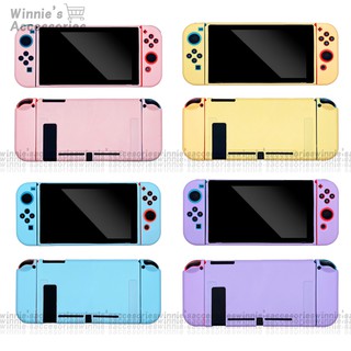 เคสซิลิโคน Switch ฝาครอบป้องกัน Full Cover Case สำหรับ Nintendo Switch NS Colorful Case สำหรับ Joy-Con Soft Gel Shock-Proof Case Cover Glass Protector Film