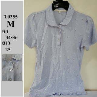 เสื้อโปโลแบรนด์แท้ มือสอง ไซด์ M อก 34-36 ยาว 25 รหัส T0255