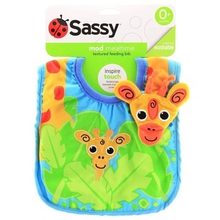 Sassy Boy Mod Mealtime Bib-Sassy (Green)