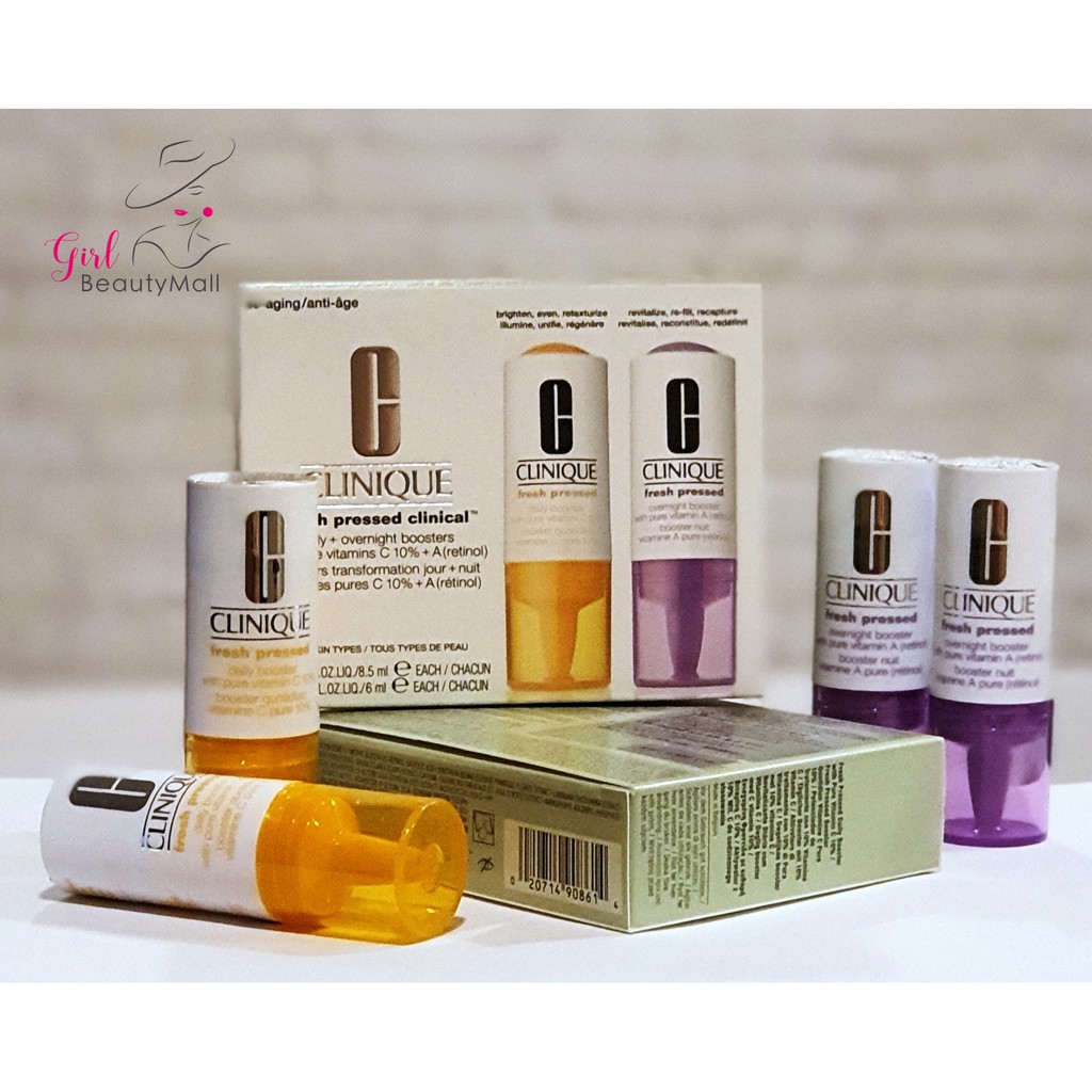 CLINIQUE Fresh Pressed Clinical Daily + Overnight Boosters with Pure