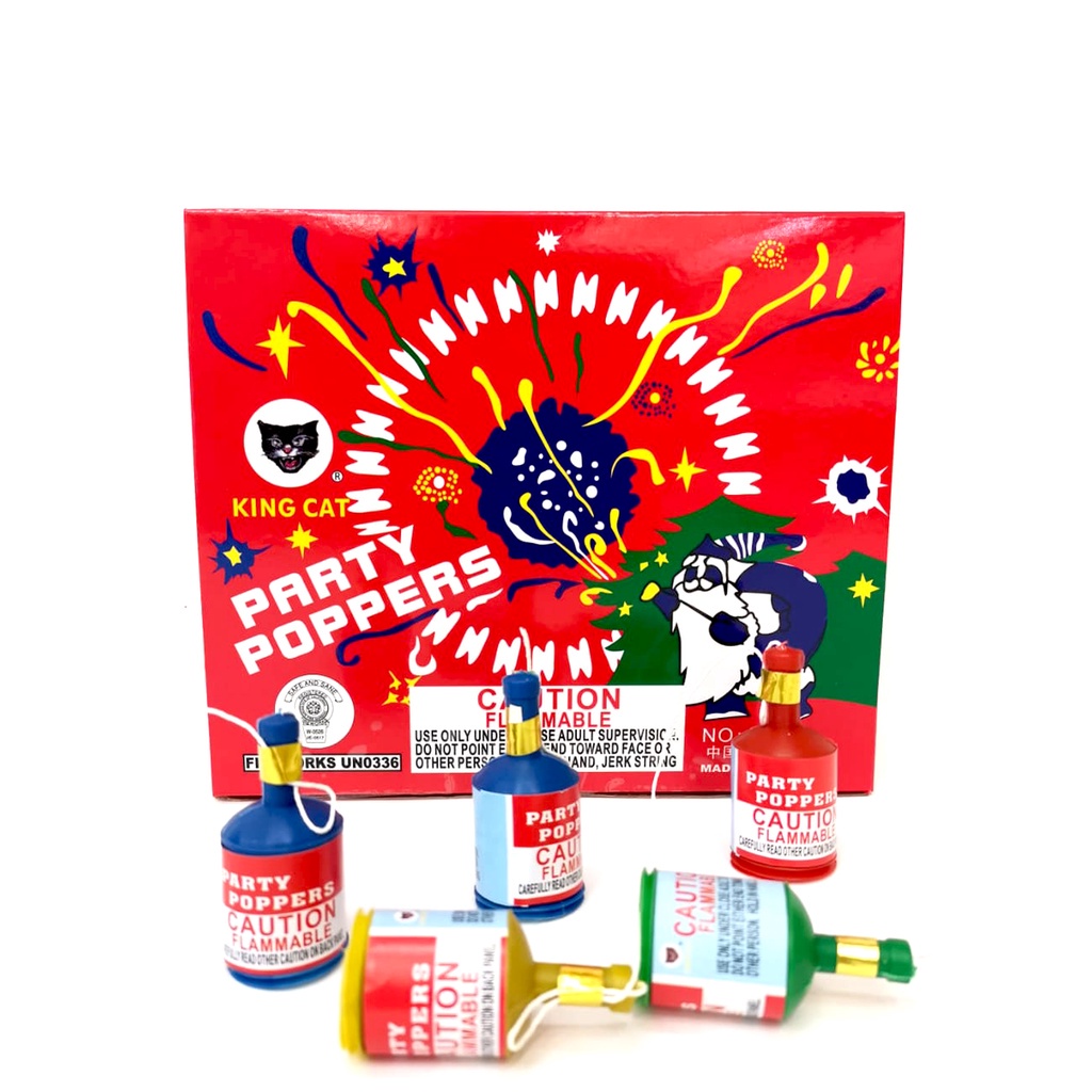 Mini Party Poppers 72 ชิ้น/กล่อง