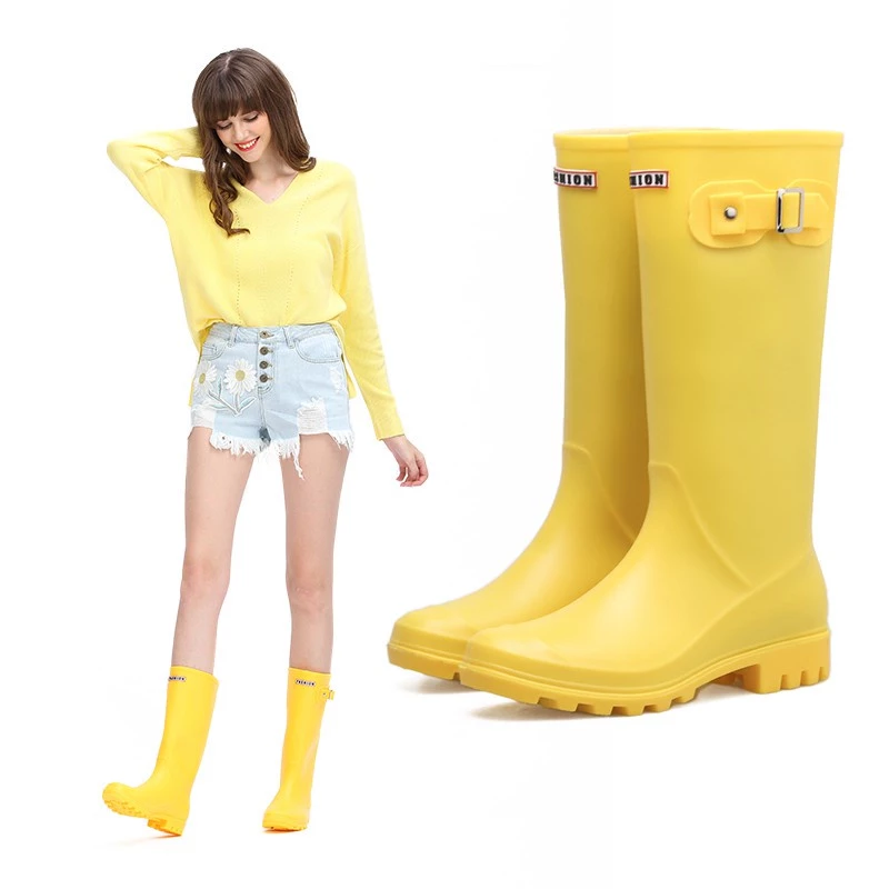 รองเท้าบูทกันฝนผู้หญิง ทรงสูง กันน้ำ กันลื่น thumbnail 4