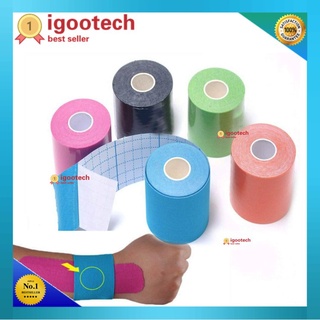 igootech 🔥พร้อมส่ง🔥*5cmx5m* Kinesiology Tape Kinesio คิเนสิโอ เทปผ้าบำบัด เทปพยุงกล้ามเนื้อ