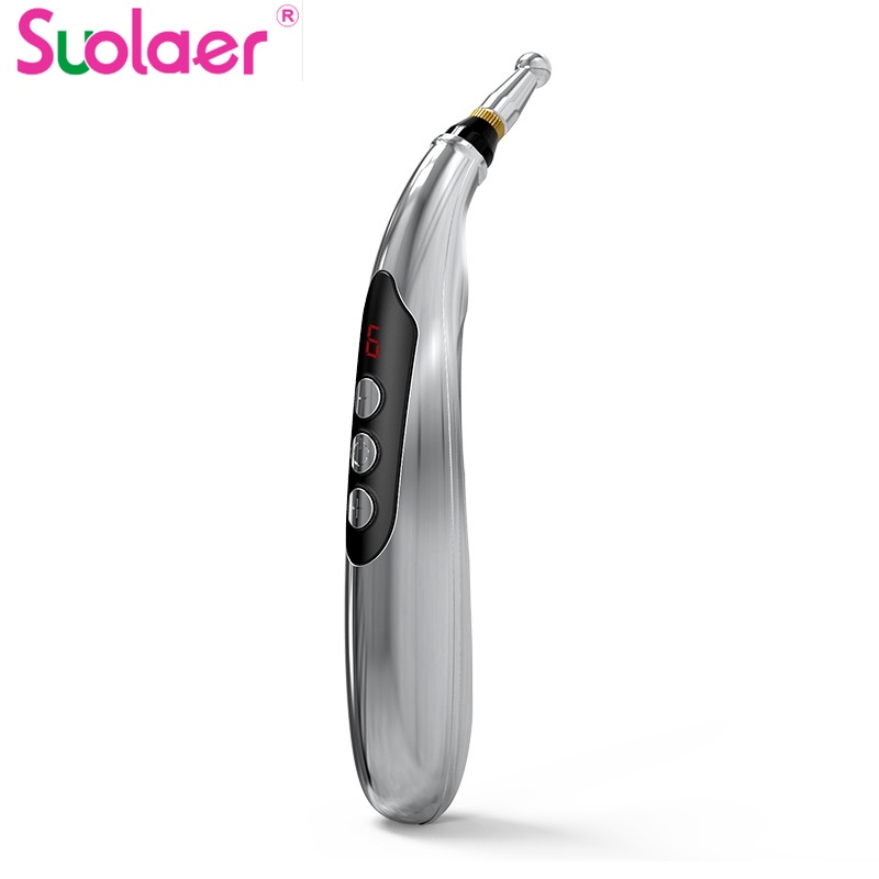Suolaer【 New upgrade 】ปากกาเลเซอร์ฝังเข็มไฟฟ้าแบบชาร์จ USB