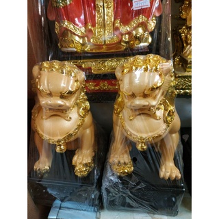สิงห์คู่ทองทรายสูง10นิ้ว