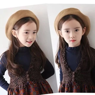 หมวกเบเร่ต์เด็ก หมวกเบเร่ต์ berets (มีทั้งเด็กเล็กและเด็กโต-ปรับได้และปรับไม่ได้)