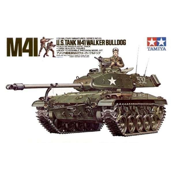 พลาสติก โมเดล ประกอบ TAMIYA สเกล 1/35 M41 WALKER BULLDOG (35055)
