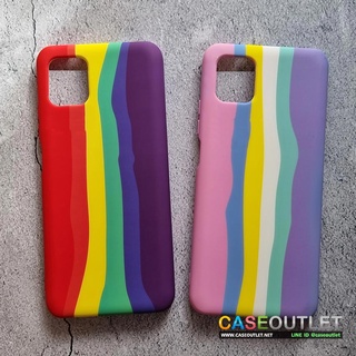 เคส Samsung Galaxy A22 5G | A22 4g เคส สีรุ้ง เคสรุ้ง pride สายรุ้ง พาสเทล ซิลิโคน ยางพารา นิ่ม กำมะหยี่