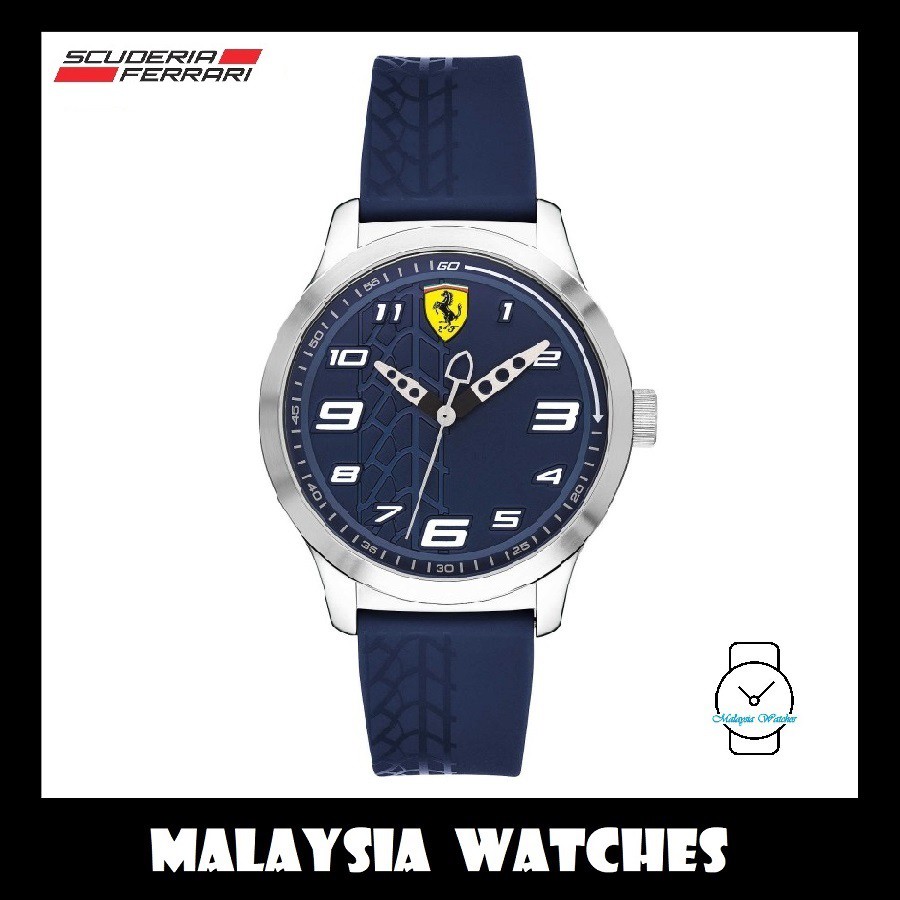Scuderia Ferrari Kids' Unisex สกูเดอเรีย เฟอร์รารี่ สําหรับเด็ก 0840020 นาฬิกาข้อมือ Pitlane (สีฟ้า)