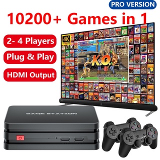 ▽▪┅【Pro Version】ใหม่ล่าสุด เกมคอนโซลวิดีโอเกม ไร้สาย 4K TV 2.4G 10000 ในตัว แบบพกพา สําหรับครอบครัว 2022