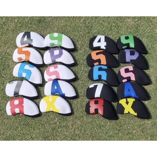 Cover iron golf set ปลอกคลุมไม้กอล์ฟ โคเว่อร์ไม้กอล์ฟกันน้ำ ผ้าประดาน้ำ