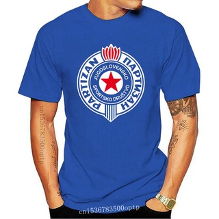 เสื้อยืดวินเทจใหม่ PARTIZAN BELGRADE เสื้อยืดลําลอง สําหรับผู้ชาย และผู้หญิงS-5XL