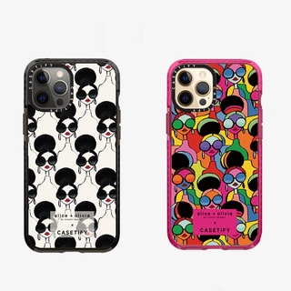 เคสโทรศัพท์มือถือแบบนิ่ม ลาย Alice Olivia Casetify สีรุ้ง สําหรับ For iPhone 14 Plus X XS XR 11 12 13 Pro Max