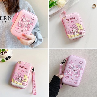 กระเป๋าใส่หูฟัง สายชาร์จ USB การ์ด SD รูปเมโลดี้น่ารัก สําหรับเดินทาง
