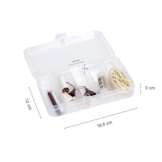 กล่องแบ่งช่อง 5 ช่อง ใส่สาย Smart Watch ได้ รุ่น TFS-005 ( กว้าง x ยาว x สูง ): 12 x 18.8 x 3 cm