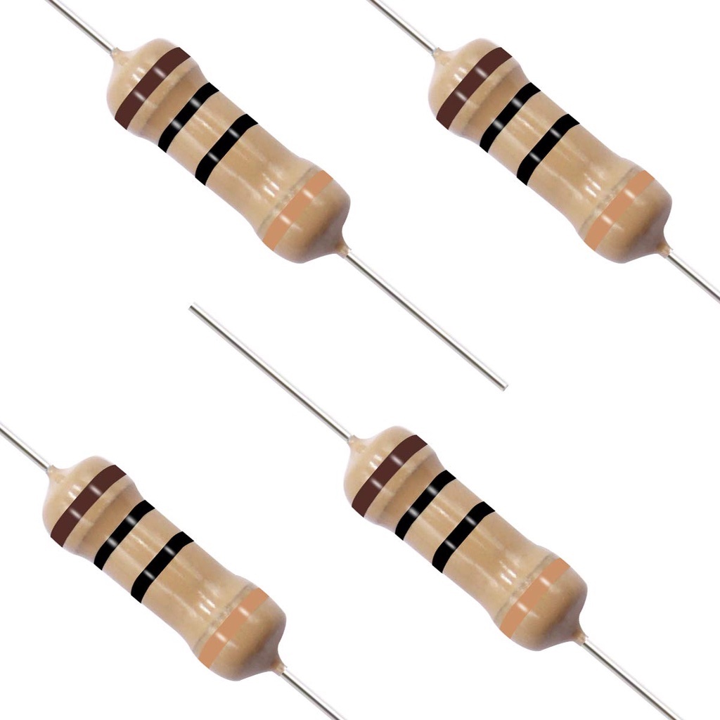 Ready Stock ตัวต้านทาน 15 ชิ้น 0.1 โอห์ม 1ohm 10ohm 100ohm 1k 10k 100k 1M ±5% 1/2W