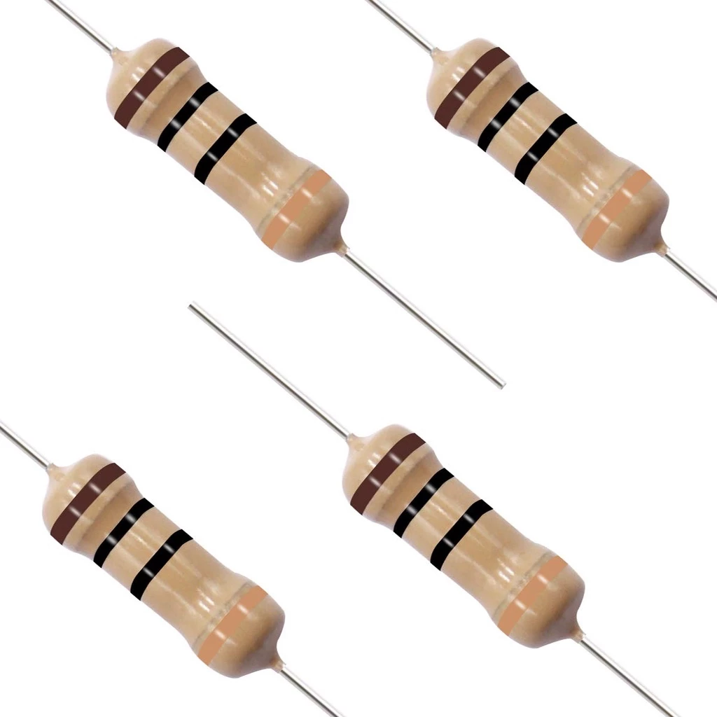 Ready Stock ตัวต้านทาน 15 ชิ้น 0.1 โอห์ม 1ohm 10ohm 100ohm 1k 10k 100k 1M ±5% 1/2W