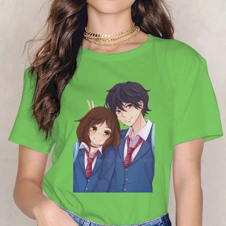 T-shirt  เสื้อยืด ลายอนิเมะ Futaba Kou Blue Ride Ao Haru Ride Manga น่ารัก โรแมนติก สําหรับผู้หญิง คู่รักS-5XL