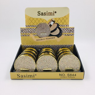 S844 แป้งพัฟ Sasimi แป้งพัฟBB Powder แป้งตลับ 2ชั้น แป้งพัฟ แป้งพัฟคุมมัน แป้งพัฟผสมรองพื้น💥