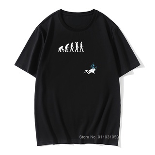 [COD]เสื้อยืด พิมพ์ลาย Evolution Of Scuba Diving Sea Snorkeling สไตล์สปอร์ต สําหรับผู้ชาย