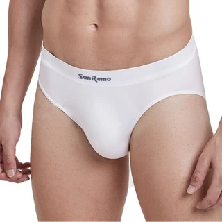 [ คุ้ม 4 ตัว ] Sanremo Brief แซนรีโม กางเกงในชาย กางเกงในผู้ชาย นุ่ม กระชับ ยืดหยุ่นคืนตัวดีมาก ใส่สบาย NIS-SRMSL3 (4 P)