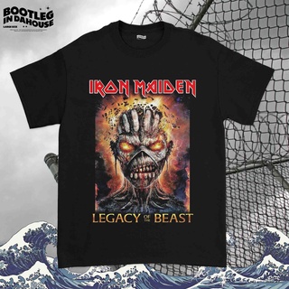 เสื้อยืด พิมพ์ลายวง Iron Maiden Legacy Of BeastS-5XL