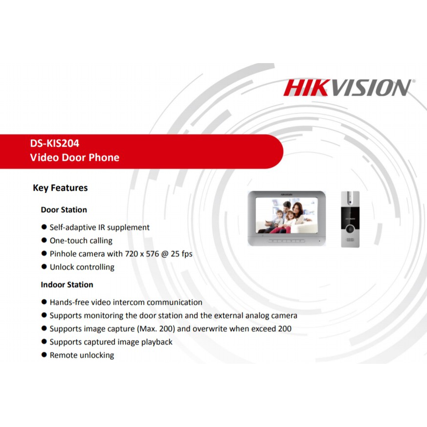 Ds Kis204 Video Door Phone